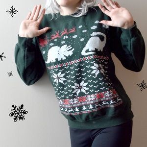 Dino Xmas Ugly Xmas Sweater